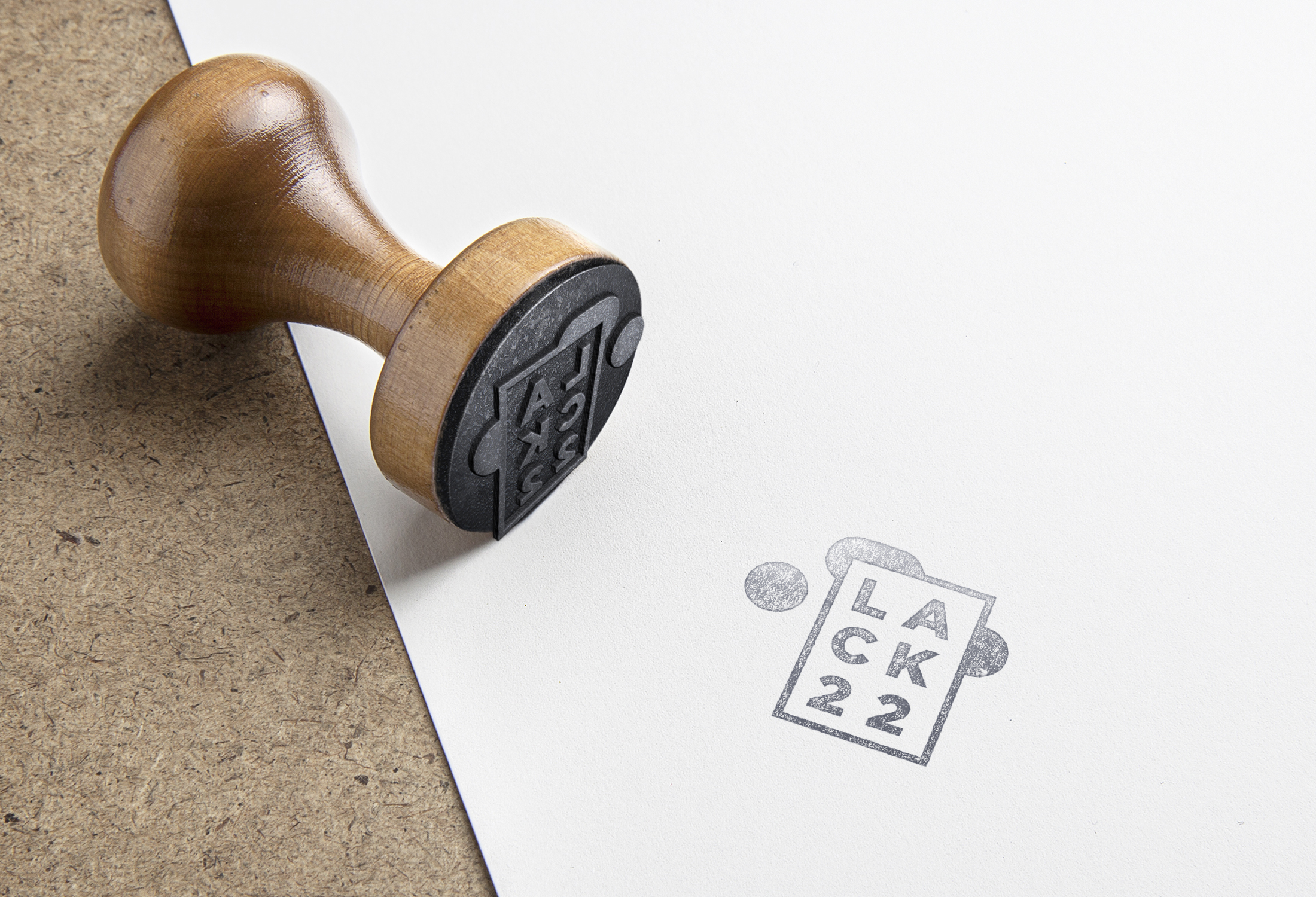 Lack 22 Stempel